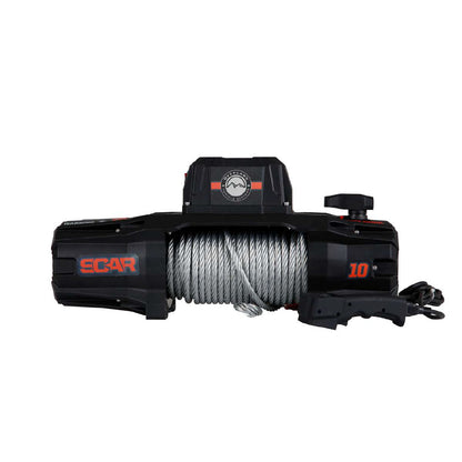 SCAR 10 - 10,000 lb. Winch With Steel Cable & Wireless Remote