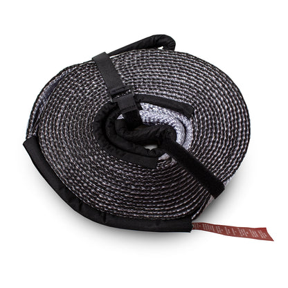 Tow Strap 4” x 20’ - Gray with Black Ends & Storage Bag