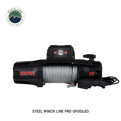 SCAR 12 - 12,000 lb. Winch With Steel Cable & Wireless Remote