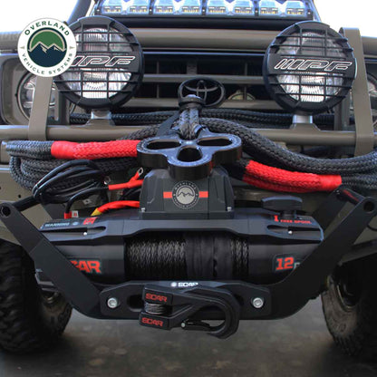 SCAR 12P - 12,000 lb. Winch With Synthetic Rope & Wireless Remote