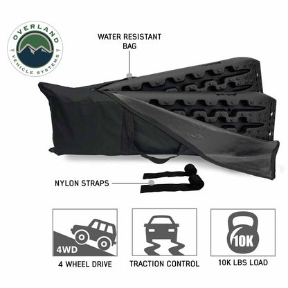 Recovery Ramp With Pull Strap and Storage Bag - Black