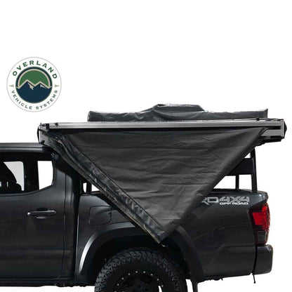 HD Nomadic 270 - Awning, Driver Side, Grey Body, Green Trim & Black Travel Cover