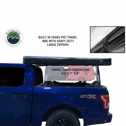 HD Nomadic 270 LT - Awning, Driver Side, Grey Body, Green Trim with Black Travel Bag