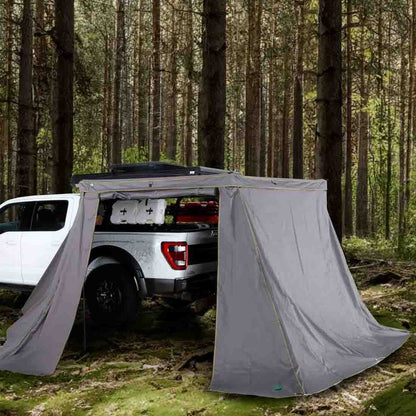 HD Nomadic 270 LT - Awning Wall Kit 1 & 2, Driver Side, Grey Body, Green Trim with Storage Bag