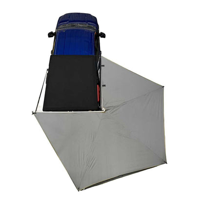 HD Nomadic 270 LT - Awning, Wall 1 & 2, Passenger Side, Grey Body, Green Trim with Black Travel Bag