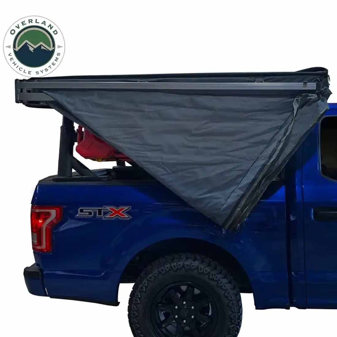 HD Nomadic 270 LT - Awning, Wall 1 & 2, Passenger Side, Grey Body, Green Trim with Black Travel Bag