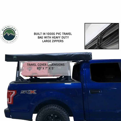 HD Nomadic 270 LT - Awning, Wall 1 & 2, Passenger Side, Grey Body, Green Trim with Black Travel Bag