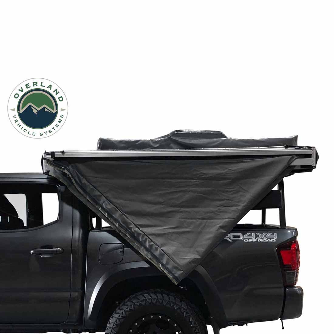 HD Nomadic 180 - Awning, Universal, Grey Body, Green Trim W/Black Travel Bag