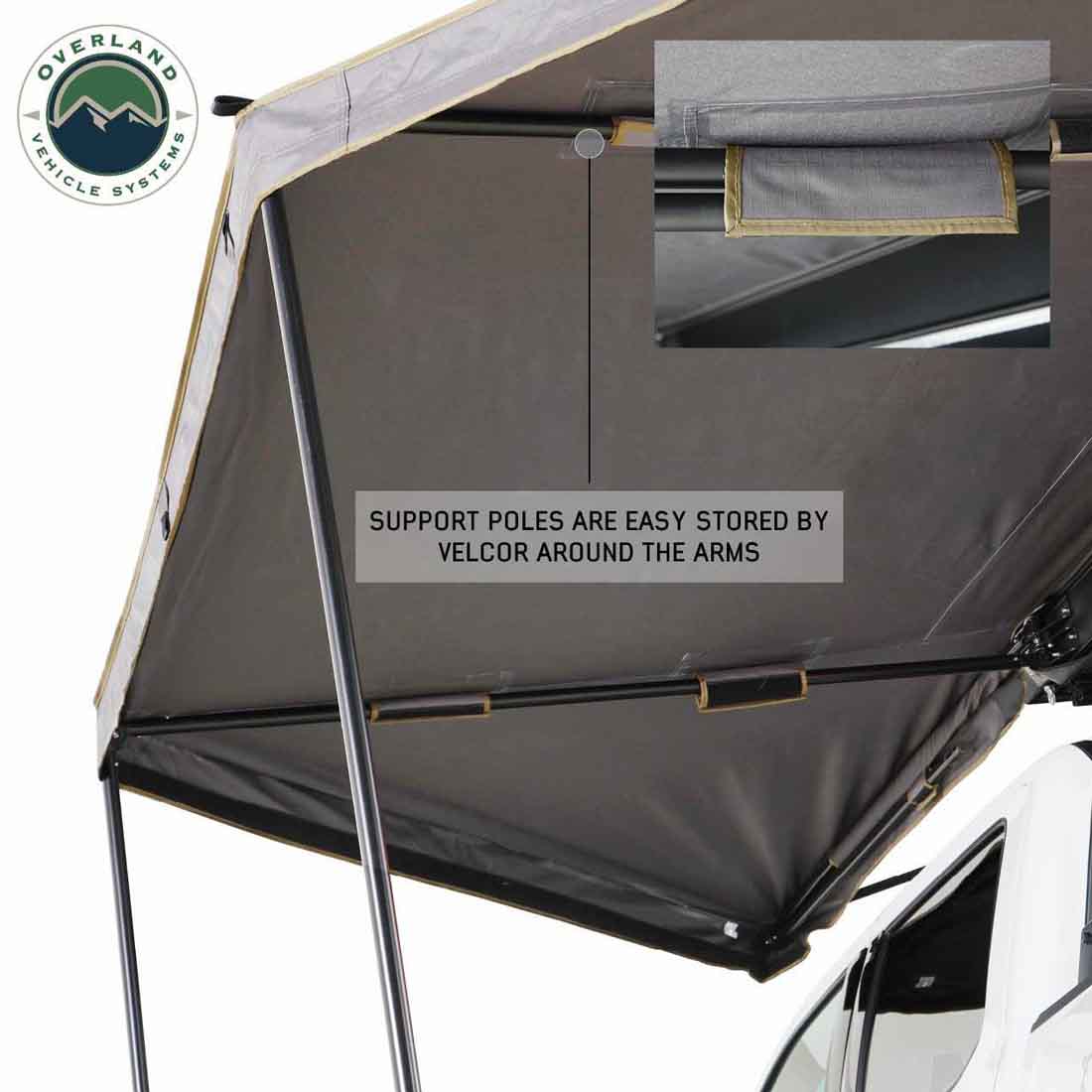 HD Nomadic 180 LTE - Awning, Grey Body, Green Trim & Black Travel Cover