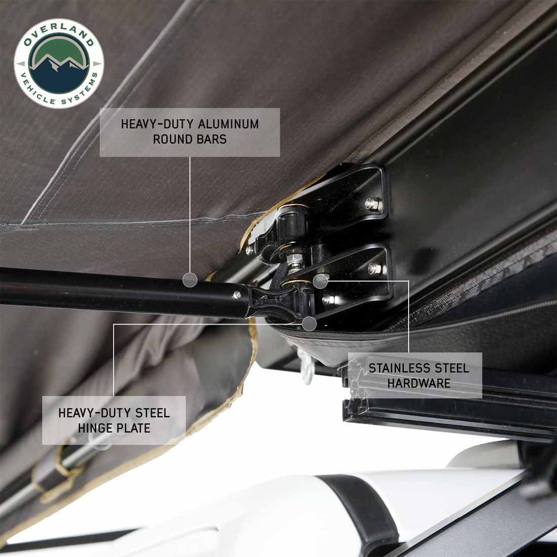 HD Nomadic 180 LTE - Awning, Grey Body, Green Trim & Black Travel Cover