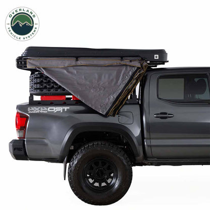 HD Nomadic 270 LTE - Awning, Passenger Side, Grey Body, Green Trim with Black Travel Cover