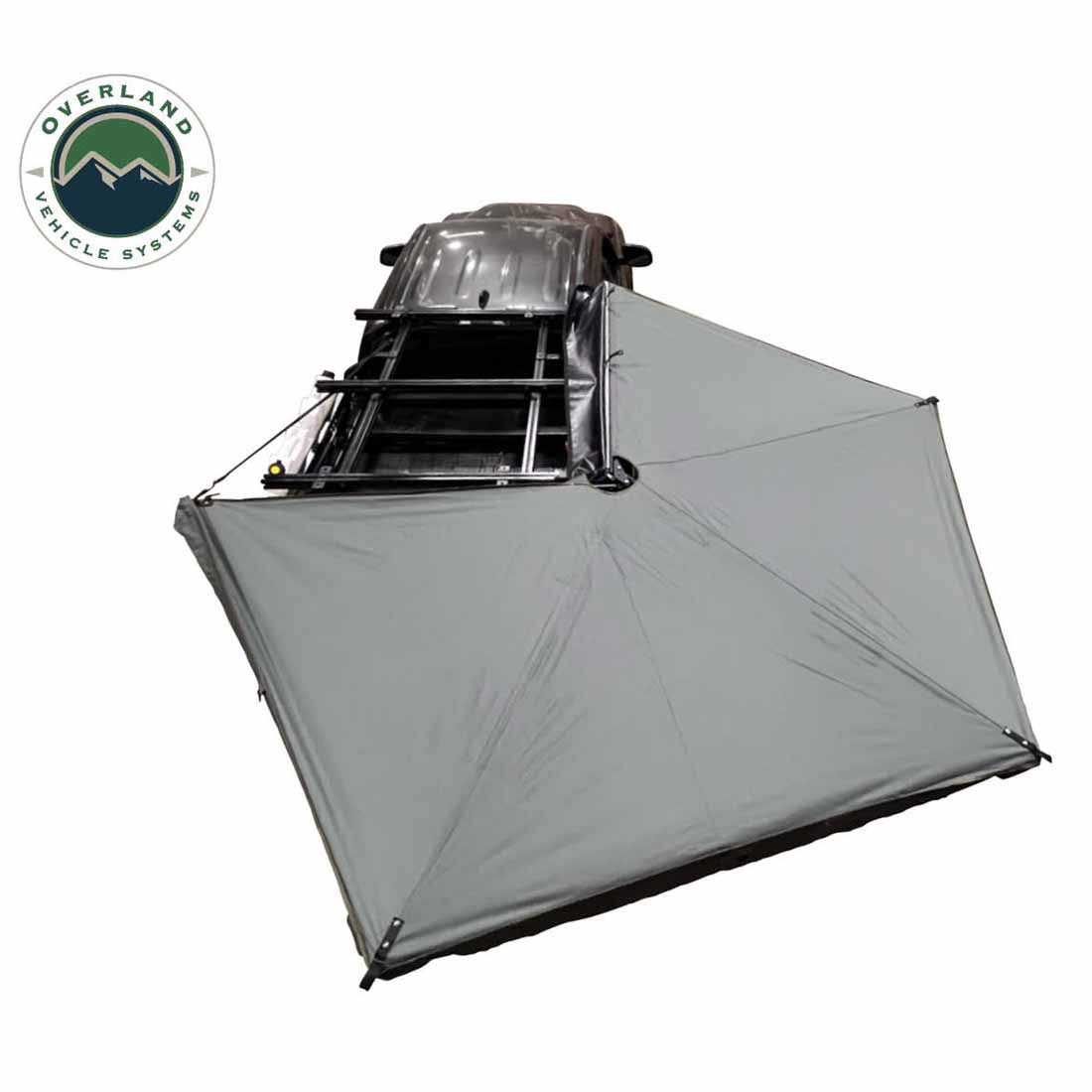 HD Nomadic 270 LTE - Awning, Passenger Side, Grey Body, Green Trim with Black Travel Cover