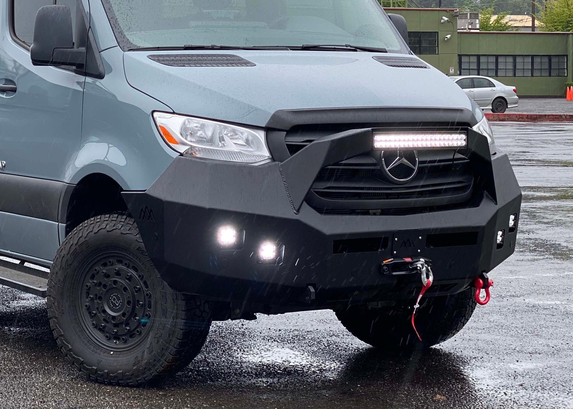 Mercedes Sprinter (2019+) Front Bumper [Bull Bar] - Backwoods Adventure Mods