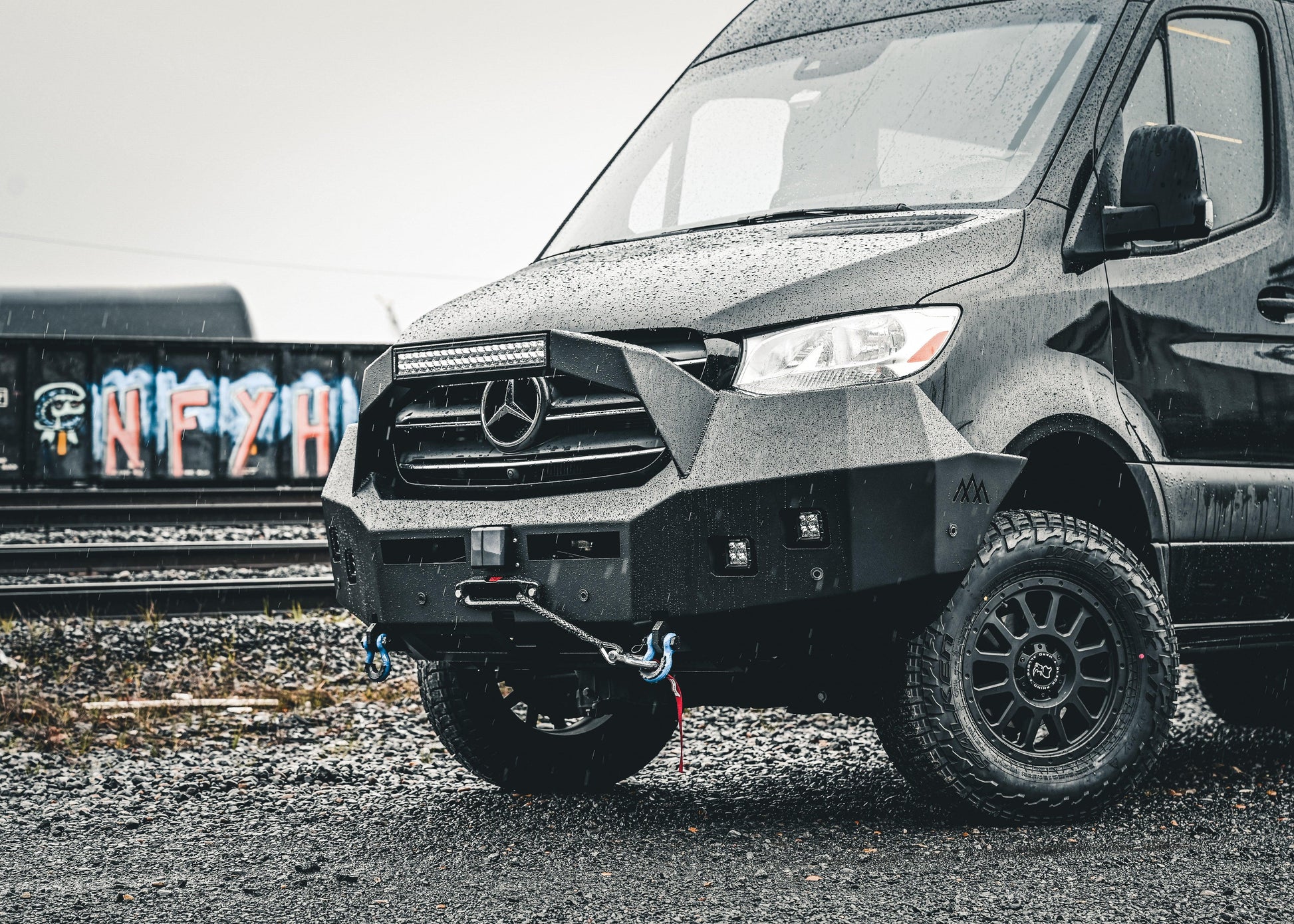 Mercedes Sprinter (2019+) Front Bumper [Bull Bar] - Backwoods Adventure Mods