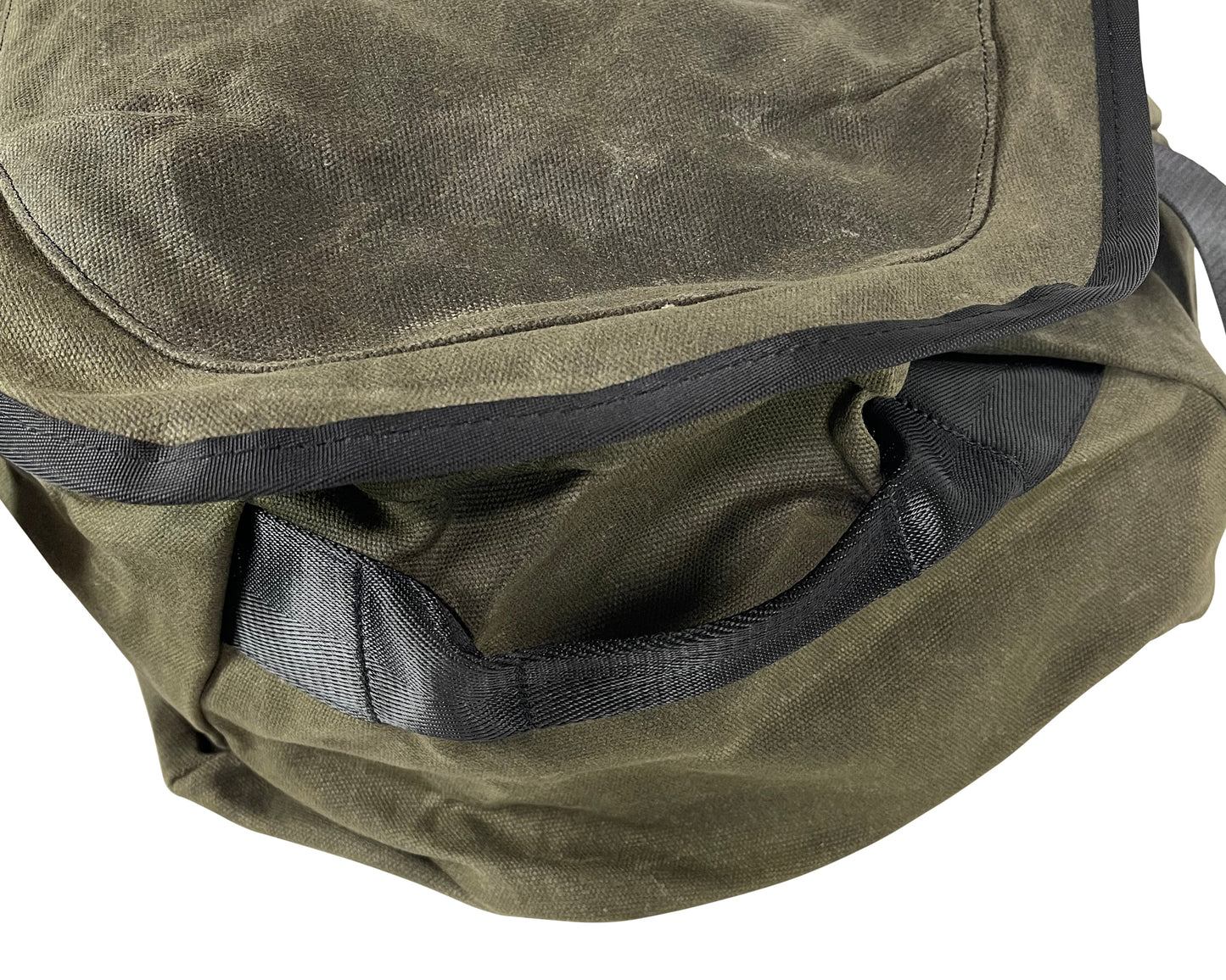 Large Duffle Bag with Handle and Straps - #16 Waxed Canvas