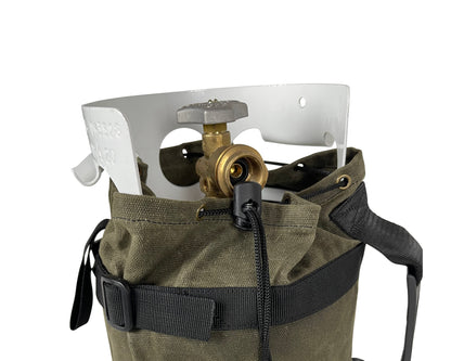 Propane Bag With Handle And Straps - #16 Waxed Canvas