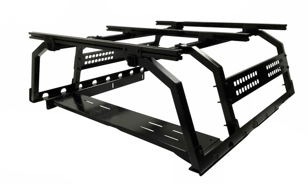 Discovery Rack with Side Cargo Plates and Front Cargo Tray System Kit - Mid Size Truck Short Bed Application