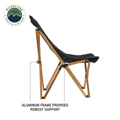 Kick It Camp Chair - Wood Base & Storage Bag