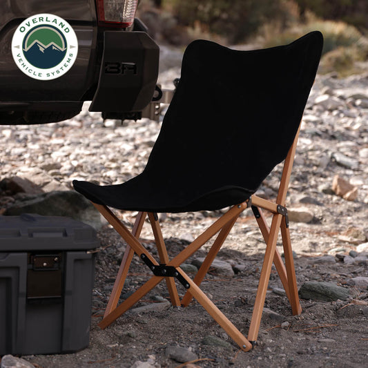 Kick It Camp Chair - Wood Base & Storage Bag