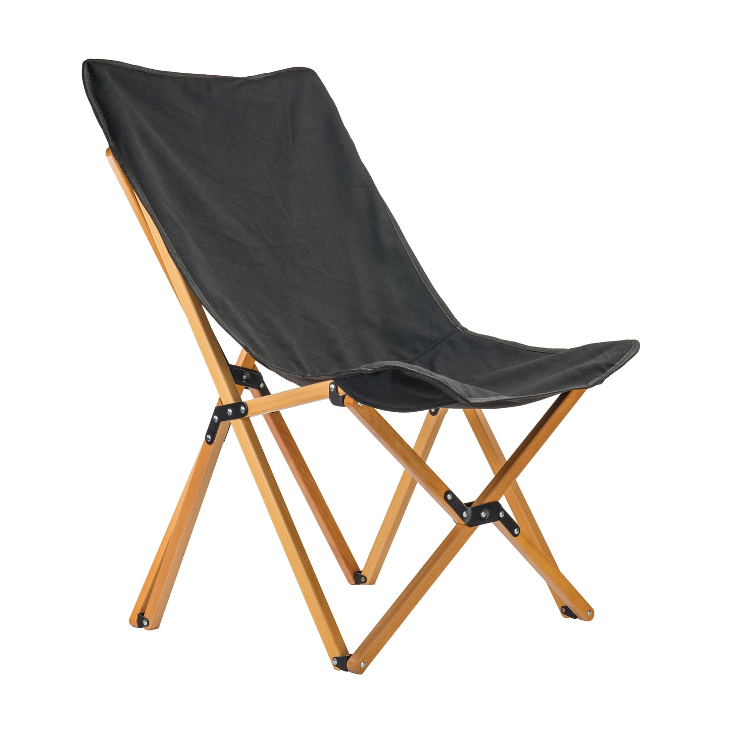 Kick It Camp Chair - Wood Base & Storage Bag