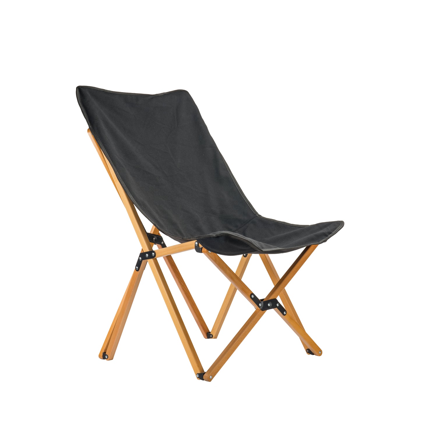 Kick It Camp Chair - Wood Base & Storage Bag