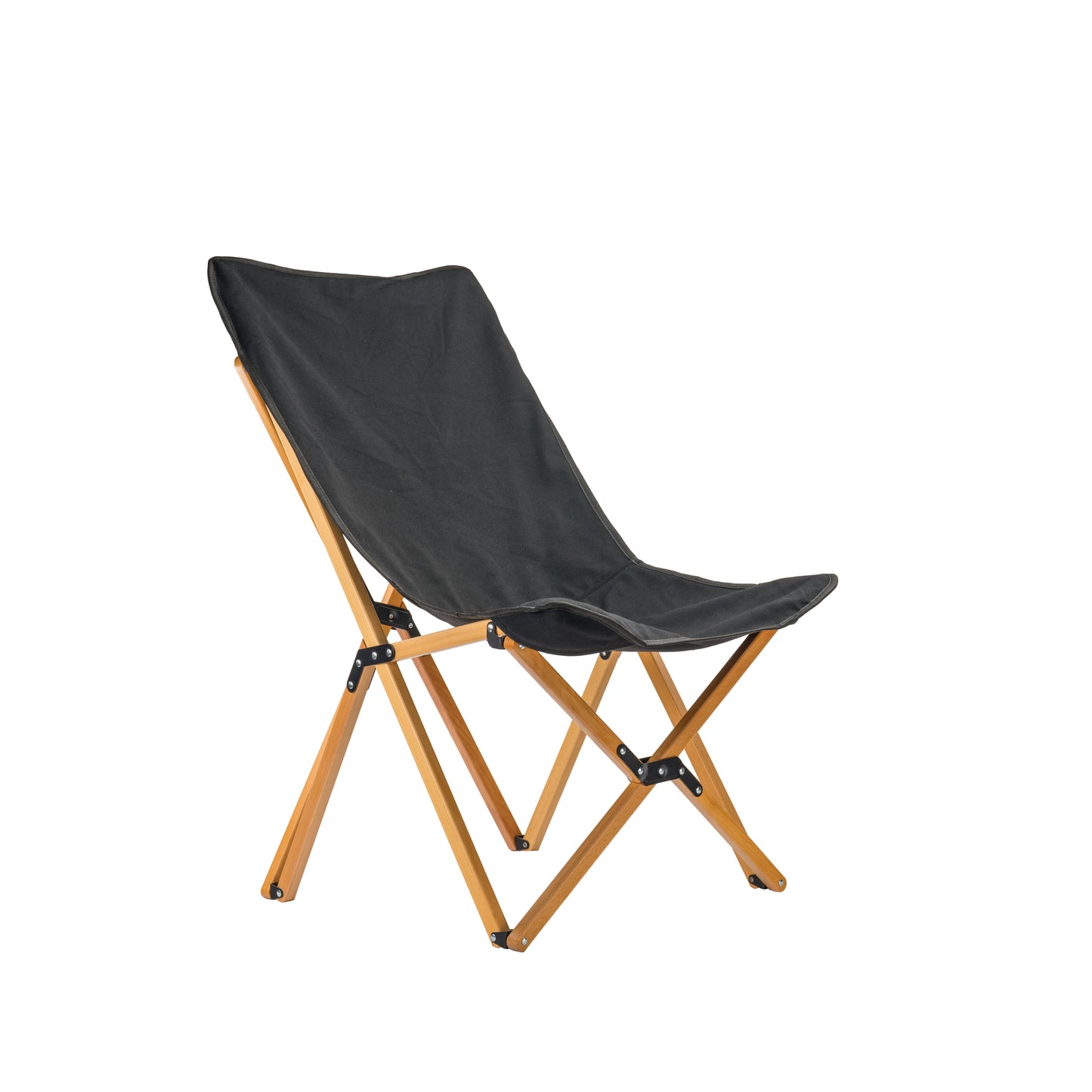 Kick It Camp Chair - Wood Base & Storage Bag