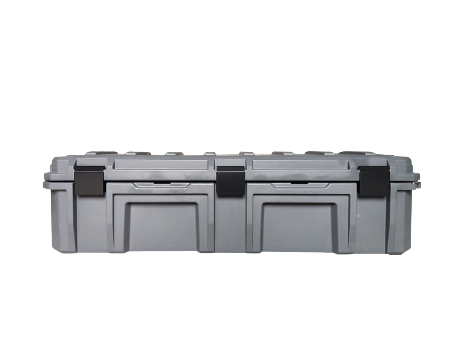 D.B.S.  - Dark Grey 117 QT Dry Box with Wheels, Drain, and Bottle Opener