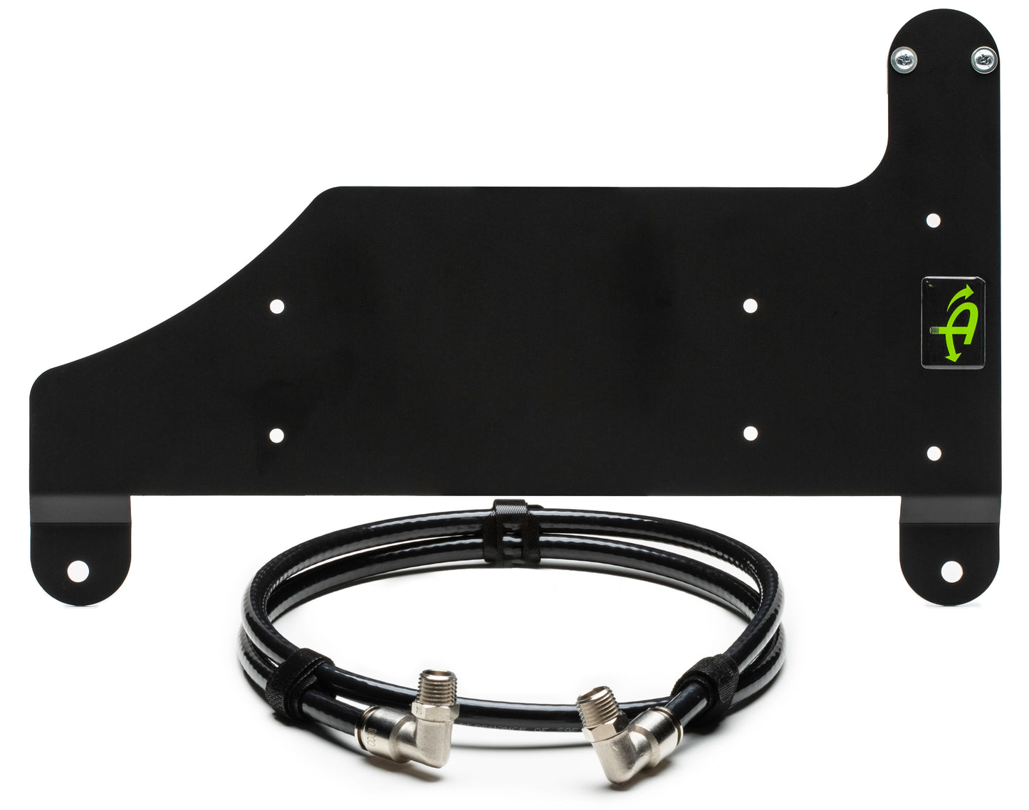 Compressor Mount & Connection Kit - JL Under Pass. Seat for ARB & EGOI II Dual Air Compressor - Black