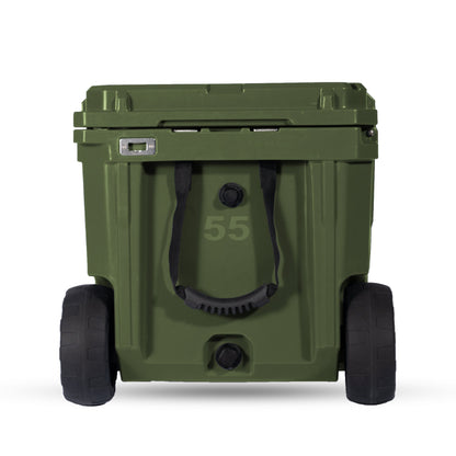 55QT Rolling Rugged Cooler