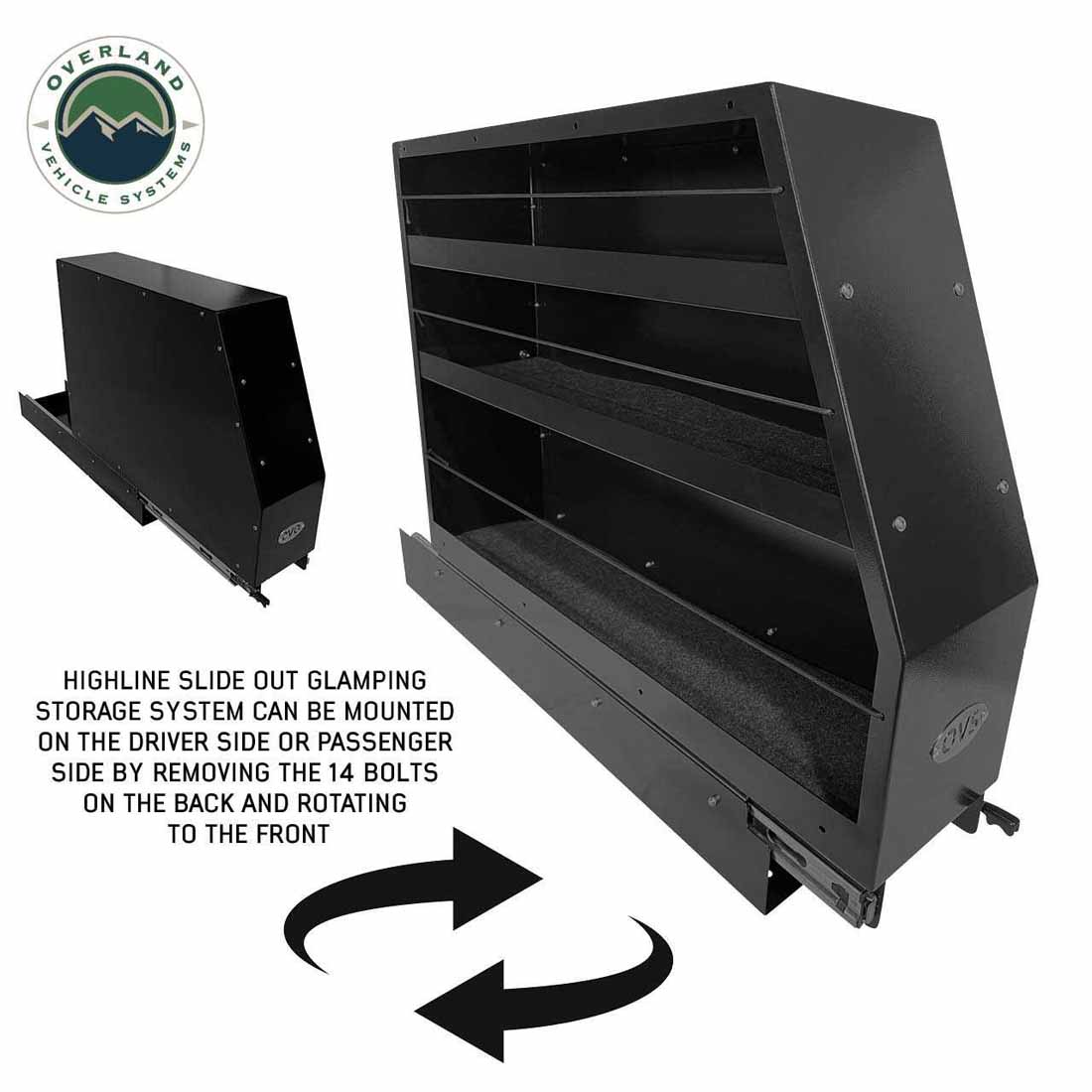 Highline Slide Out Camping Storage System