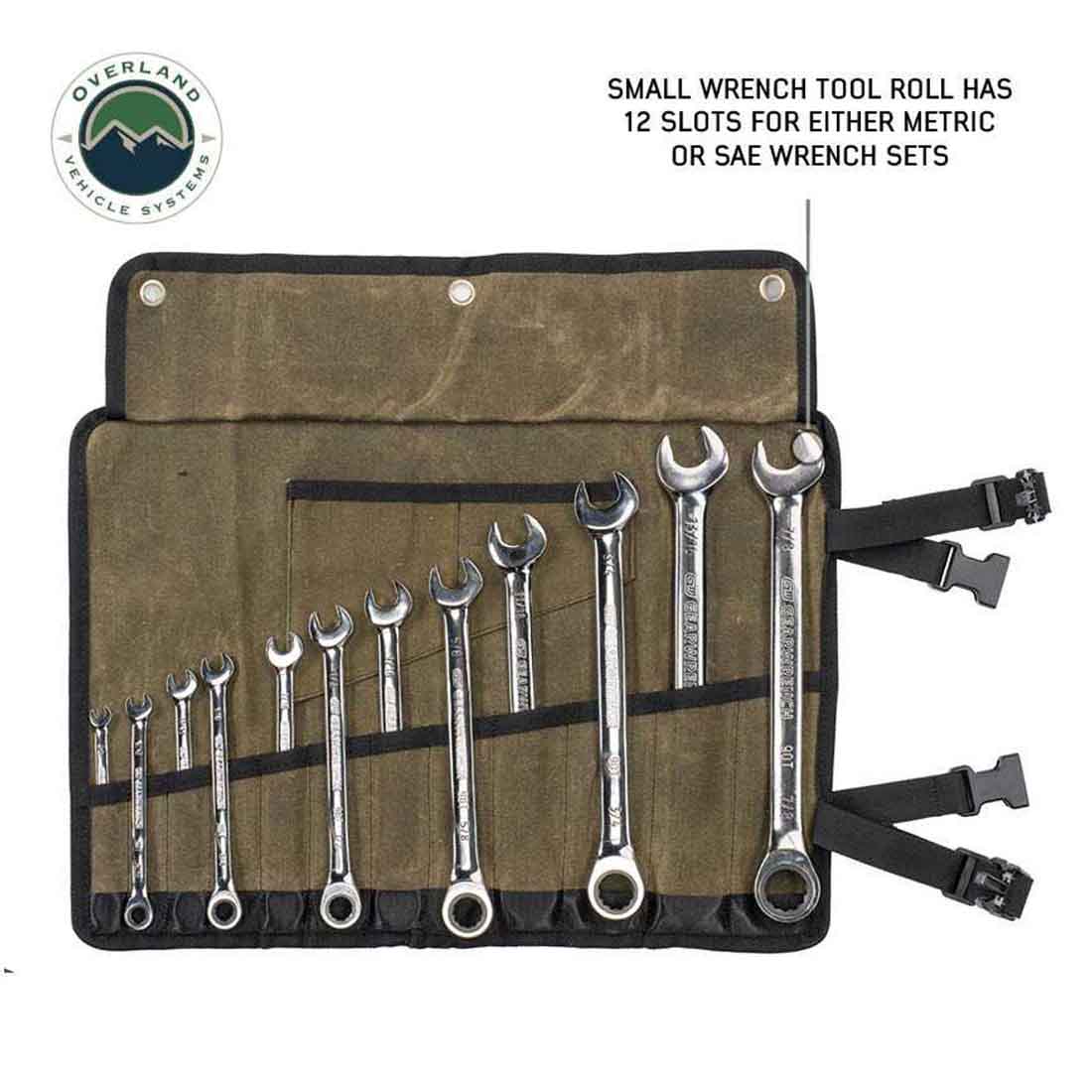 Small Wrench Tool Roll (12 Slot) - #16 Waxed Canvas