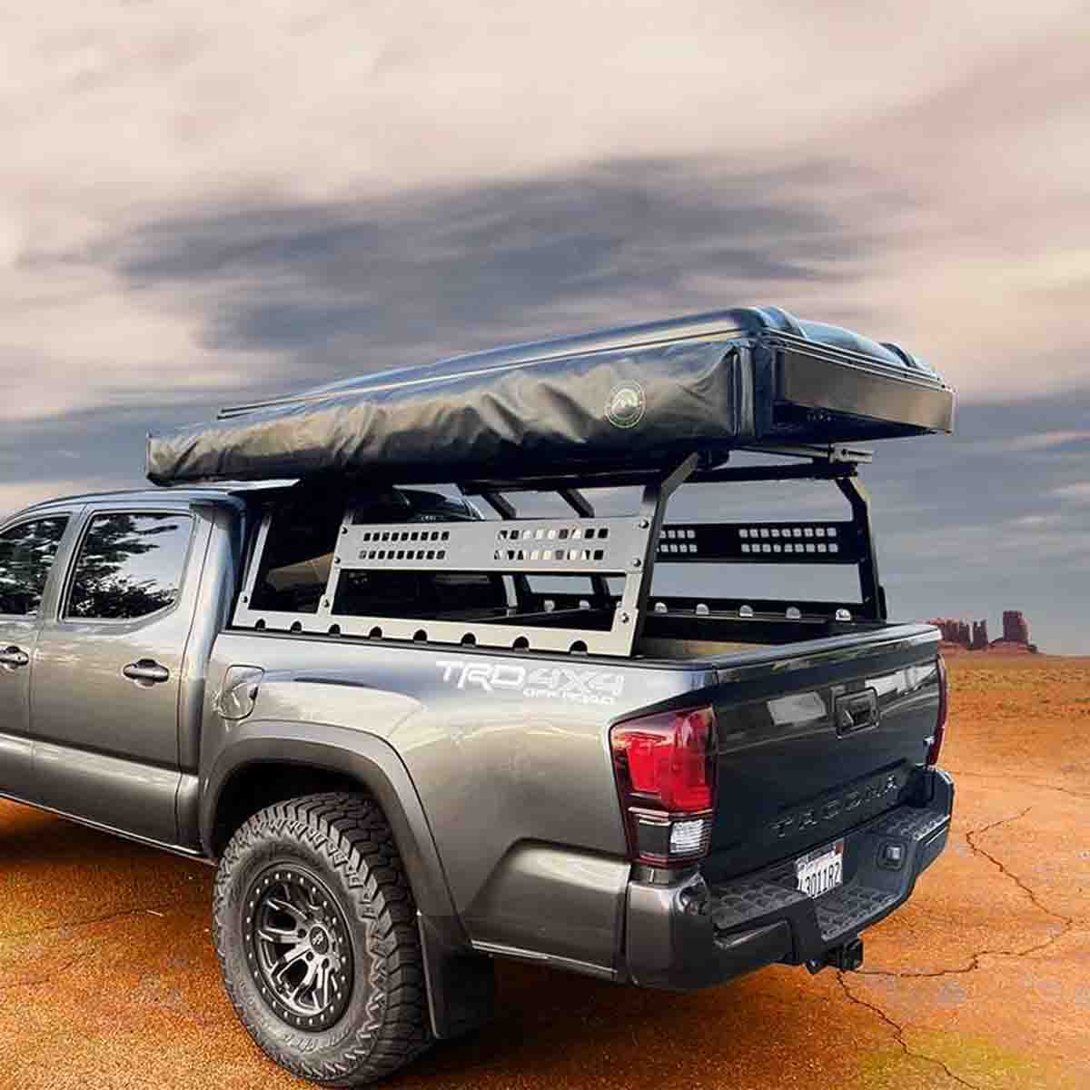 Discovery Rack with Side Cargo Plates and Front Cargo Tray System Kit - Mid Size Truck Short Bed Application