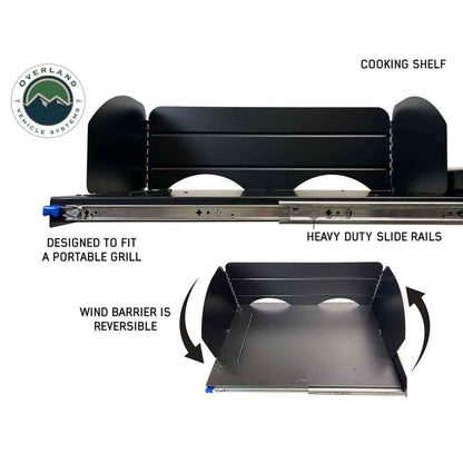 Cargo Box Kitchen With Slide Out Sink, Cooking Shelf, and Slide Out Work Station