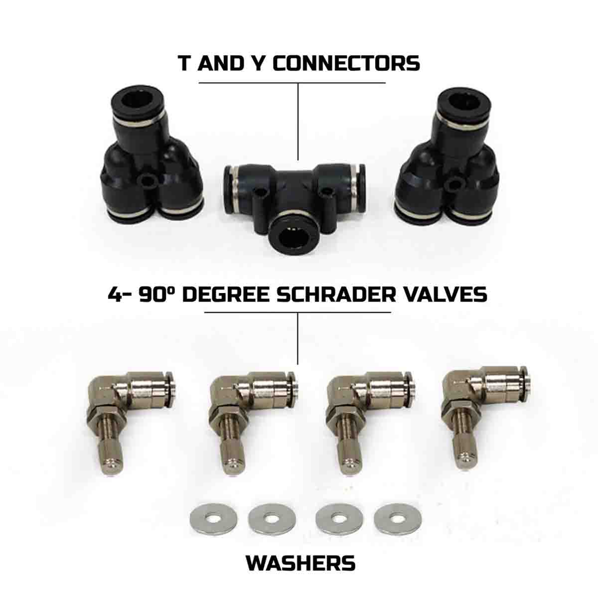 4 Tire Inflation System - Tacoma Engine Bay Mount with Box, Fittings, Hoses & Storage Bag - Tacoma