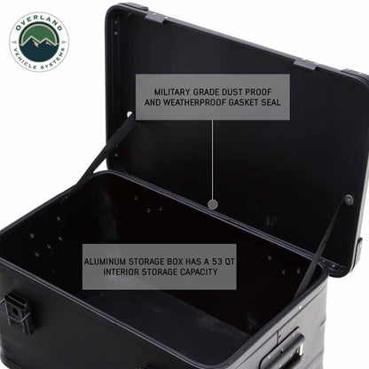 Aluminum Storage Box 53QT - Black