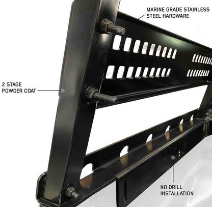 Discovery Rack with Side Cargo Plates and Front Cargo Tray System Kit - Mid Size Truck Short Bed Application