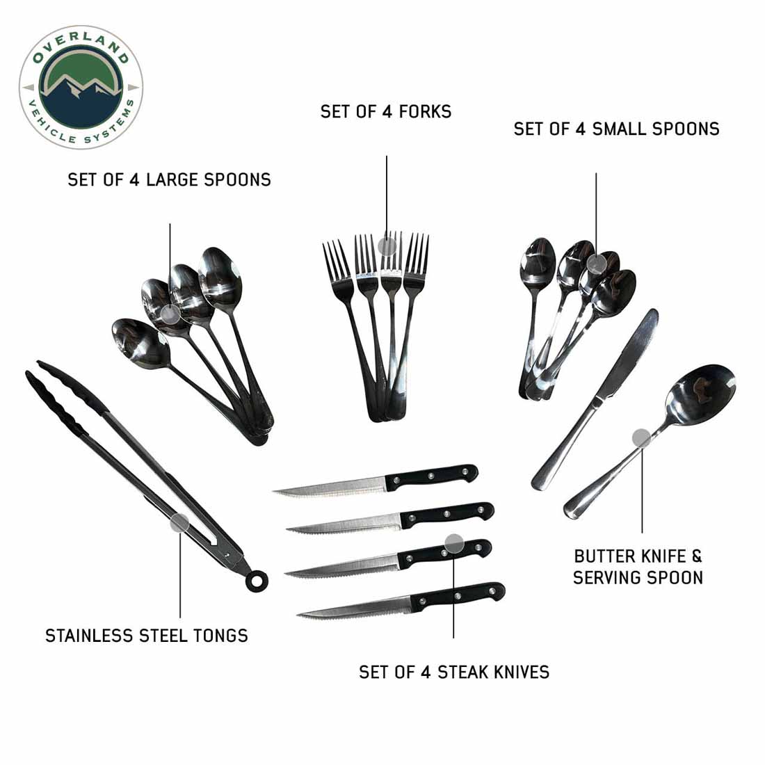 Overland Kitchen Kit - 39 Piece Utensil Set with Aluminum Storage Box and Custom Cut Foam