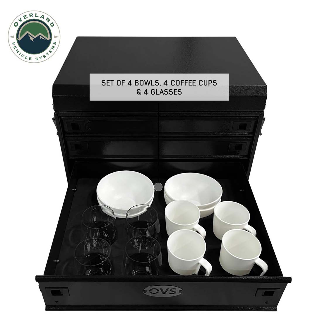 Overland Kitchen Kit - 39 Piece Utensil Set with Aluminum Storage Box and Custom Cut Foam