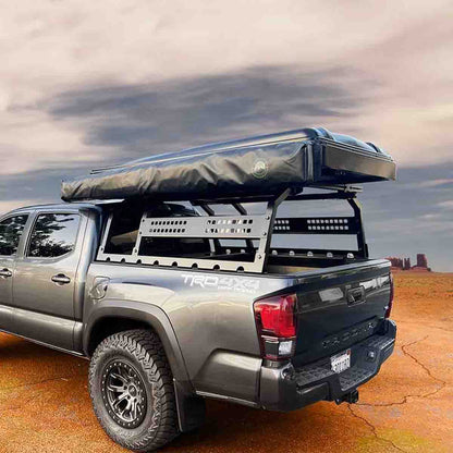 Discovery Rack with Side Cargo Plates & Front Cargo Tray System Kit for Full-Size Truck Short Bed Application