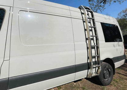 Mercedes Sprinter (2014+) Ladder for OEM Tracks (No Roof Rack) - Backwoods Adventure Mods