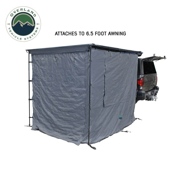 HD Nomadic 2.0 Awning Room Enclosure, Grey Body, Green Trim (4 Walls & Floor)