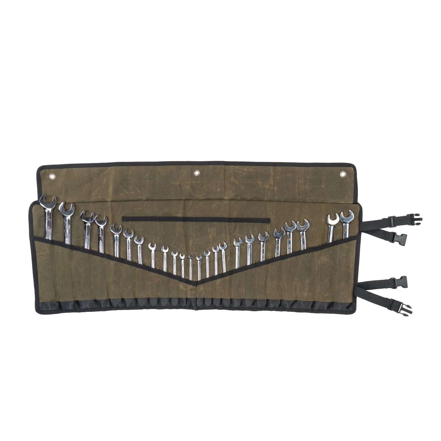 Large Wrench Tool Roll (24 Slot) - #16 Waxed Canvas