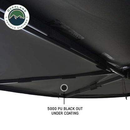 XD Nomadic 270 - Awning with Lights & Black Out, Passenger Side, Black Body, Black Trim with Black Travel Cover