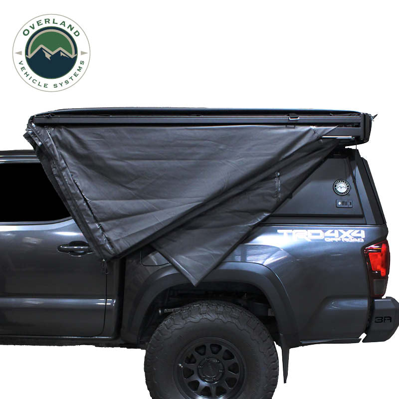 XD Nomadic 270 - Awning with Lights & Black Out, Passenger Side, Black Body, Black Trim with Black Travel Cover