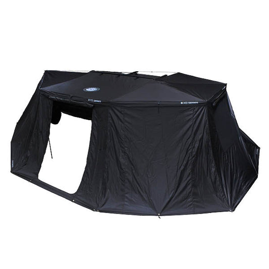 XD Nomadic 270 - Awning Wall 1 with Blackout, Driver Side, Black Body, Black Trim with Storage Bag