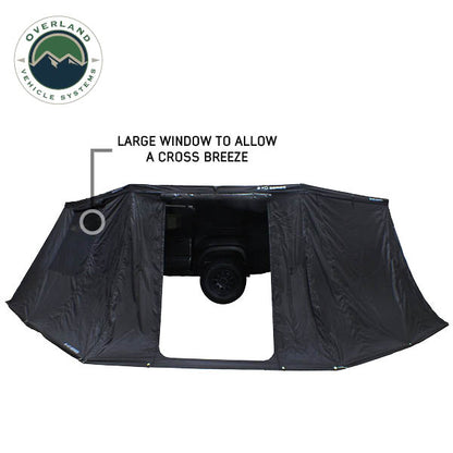 XD Nomadic 270 - Awning Wall 1 with Blackout, Driver Side, Black Body, Black Trim with Storage Bag