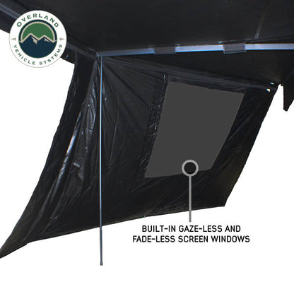 XD Nomadic 270 - Awning Wall 1 with Blackout, Driver Side, Black Body, Black Trim with Storage Bag