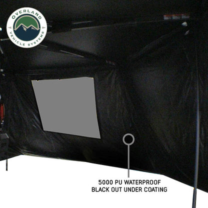 XD Nomadic 270 - Awning Wall 1 with Blackout, Driver Side, Black Body, Black Trim with Storage Bag