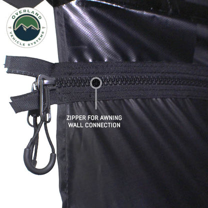 XD Nomadic 270 - Awning Wall 1 with Blackout, Driver Side, Black Body, Black Trim with Storage Bag