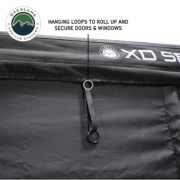 XD Nomadic 270 - Awning Wall 3 with Blackout, Passenger Side, Black Body, Black Trim with Storage Bag